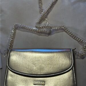 Jimmy Choo Parfums gold Handbag Purse Shoulder Bag Crossbody New